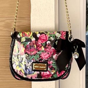 Vintage Betsy Johnson Floral Crossbody Like New!!